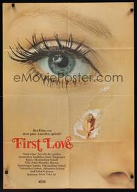 1s233 FIRST LOVE German '71 John Moulder-Brown, Dominique Sanda, close up of woman's eye!