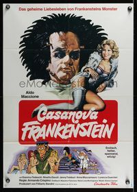 1s236 FRANKENSTEIN ITALIAN STYLE German '76 Frankenstein all'italiana, best sexy horror comedy art
