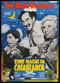 1s289 NIGHT IN CASABLANCA German '77 wacky image of The Marx Brothers, Groucho, Chico & Harpo!