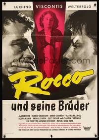 1s304 ROCCO & HIS BROTHERS German '61 Luchino Visconti's Rocco e I Suoi Fratelli, cool Hoff art!