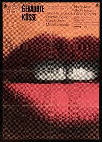 1s325 STOLEN KISSES German '68 Francois Truffaut's Baisers Voles, sexy lips image!