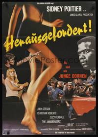 1s334 TO SIR, WITH LOVE German '67 Sidney Poitier, Lulu, directed by James Clavell!