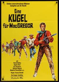 1s339 UP THE MACGREGORS German '68 Sette donne per I MacGregor, cool spaghetti western art!