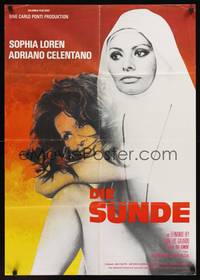 1s342 WHITE SISTER German '72 art of pretty Sophia Loren as you've never seen her before!
