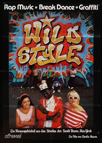 1s344 WILD STYLE German '83 cool hip hop image, breakdancers & graffiti!
