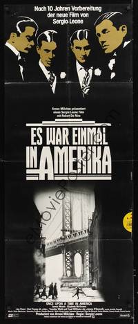 1s153 ONCE UPON A TIME IN AMERICA German doorpanel '84 Robert De Niro, James Woods, by Sergio Leone!
