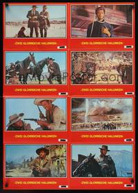 1s166 GOOD, THE BAD & THE UGLY German LC poster R80 Clint Eastwood, Lee Van Cleef, Sergio Leone!