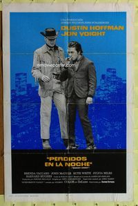 1s819 MIDNIGHT COWBOY Spanish/U.S. 1sh '69 Dustin Hoffman, Jon Voight, John Schlesinger classic!