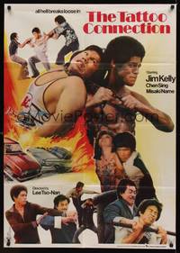 1s064 TATTOO CONNECTION Pakistani '78 Jim Kelly choking Bolo Yeung with chain!