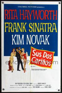 1s848 PAL JOEY Spanish/U.S. 1sh '57 art of Frank Sinatra with sexy Rita Hayworth & Kim Novak!