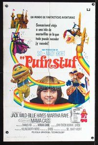1s865 PUFNSTUF Spanish/U.S. 1sh '70 Sid & Marty Krofft musical, wacky images of characters!