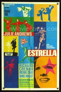 1s922 STAR Spanish/U.S. 1sh '68 Julie Andrews, Robert Wise, Richard Crenna, Daniel Massey!