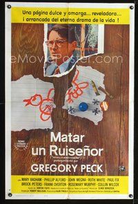 1s957 TO KILL A MOCKINGBIRD Spanish/U.S. 1sh '63 Gregory Peck, from Harper Lee's classic novel!