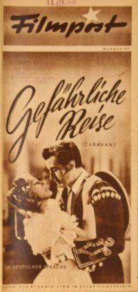 1t164 CARAVAN German Filmpost programm '48 Stewart Granger, Jean Kent, Ann Crawford