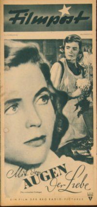 1t168 ENCHANTED COTTAGE German Filmpost programm '46 Dorothy McGuire & Robert Young, fantasy!