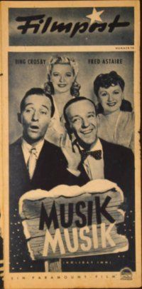1t174 HOLIDAY INN German Filmpost programm '47 Fred Astaire, Bing Crosby, Irving Berlin, different
