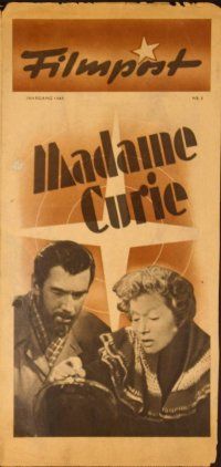 1t184 MADAME CURIE German Filmpost programm '45 historical scientist Greer Garson, Walter Pidgeon
