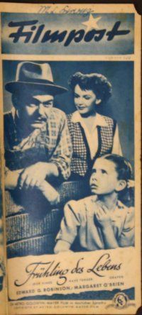 1t192 OUR VINES HAVE TENDER GRAPES German Filmpost programm '47 Edward G. Robinson,Margaret O'Brien