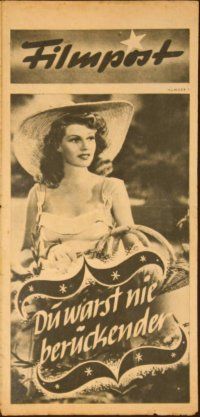1t211 YOU WERE NEVER LOVELIER German Filmpost programm '46 different images of sexy Rita Hayworth!