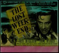 1t119 LOST WEEKEND glass slide '45 alcoholic Ray Milland, Jane Wyman, directed by Billy Wilder!
