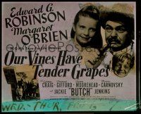 1t133 OUR VINES HAVE TENDER GRAPES glass slide '45 Edward G. Robinson & young Margaret O'Brien!