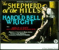 1t148 SHEPHERD OF THE HILLS glass slide '27 Harold Bell Wright's classic story of the Ozarks!