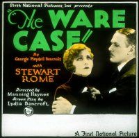 1t154 WARE CASE glass slide '28 Stewart Rome loves Betty Carter, but clears her husband of murder!