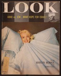 1t105 LOOK MAGAZINE magazine May 1956 Marilyn Monroe on the cover & 4 interior pages, all color!