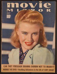 1t086 MOVIE MIRROR magazine July 1939, smiling portait of pretty Ginger Rogers by PAul Duval!