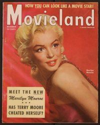 1t103 MOVIELAND magazine November 1954 meet the new Marilyn Monroe, married to Joe DiMaggio!