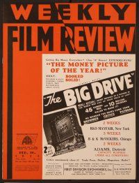 1t053 WEEKLY FILM REVIEW exhibitor magazine February 16, 1933 Al Jolson in Hallelujah I'm a Bum!