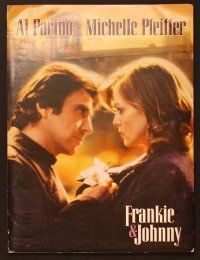 1t216 FRANKIE & JOHNNY presskit '91 close up of Al Pacino & Michelle Pfeiffer!