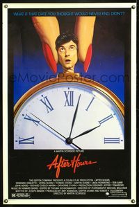 1v033 AFTER HOURS style B 1sh '85 Martin Scorsese, Rosanna Arquette, great art by Mattelson!