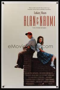 1v036 ALAN & NAOMI 1sh '92 Lukas Haas, Vanessa Zaoui, a story of triumph and laughter!