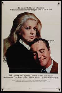 1v051 APRIL FOOLS int'l 1sh '69 Jack Lemmon & Catherine Deneuve are married but not to each other!