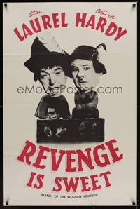 1v061 BABES IN TOYLAND 1sh R60s great image of Laurel & Hardy, Revenge is Sweet!