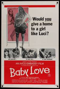 1v064 BABY LOVE 1sh '69 would you give a home to a girl like Luci, a BAD girl!