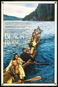 1v094 BLACK ROBE 1sh '91 Australian Bruce Beresford, Algonquin Native American Indians!