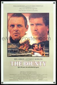 1v111 BOUNTY 1sh '84 Mel Gibson, Anthony Hopkins, Laurence Olivier, Mutiny on the Bounty!