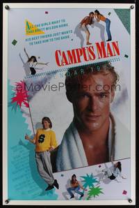 1v130 CAMPUS MAN 1sh '87 John Dye, Steve Lyon, Kim Delaney, college comedy!