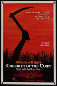 1v146 CHILDREN OF THE CORN 1sh '83 Stephen King horror, cool image from an adult nightmare!