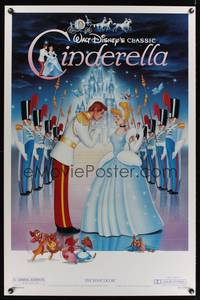 1v150 CINDERELLA 1sh R87 Walt Disney classic romantic musical fantasy cartoon!