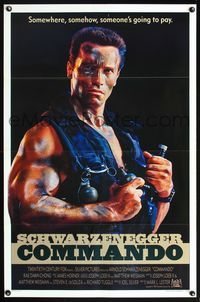 1v159 COMMANDO int'l 1sh '85 Arnold Schwarzenegger is going to make someone pay!