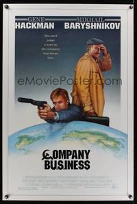 1v161 COMPANY BUSINESS 1sh '91 Nicholas Meyer, artwork of Gene Hackman & Mikhail Baryshnikov!