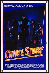 1v173 CRIME STORY advance 1sh '86 crime mystery TV series, Michael Mann produced!