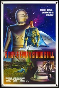 1v187 DAY THE EARTH STOOD STILL Kilian 1sh R94 classic Robert Wise sci-fi!