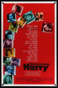 1v198 DECONSTRUCTING HARRY DS 1sh '97 Woody Allen, Toby Maguire, Robin Williams, Demi Moore!