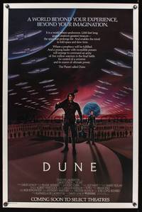 1v219 DUNE advance 1sh '84 David Lynch sci-fi epic, Kyle MacLachlan in a world beyond imagination!