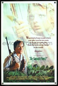 1v225 EMERALD FOREST 1sh '85 John Boorman, Powers Boothe, cool image, true story!