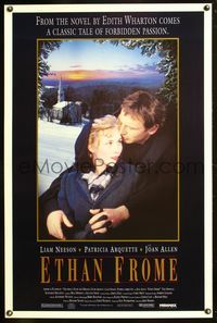 1v235 ETHAN FROME 1sh '93 romantic close-up of Liam Neeson & Patricia Arquette!